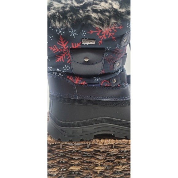 Dream kids SZ 4 Pairs Unisex Navy Black Lined Waterproof Snow Boots. - Picture 5 of 7